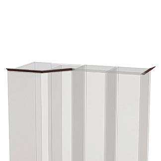 Карниз Александрия Орех для композиции с угловым шкафом Камелия Орех