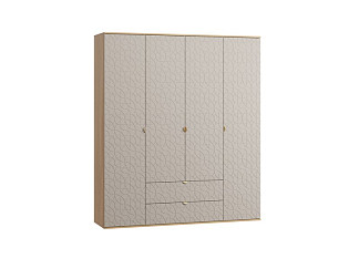 Распашной шкаф Монблан 4-185x215 Ритм Латте