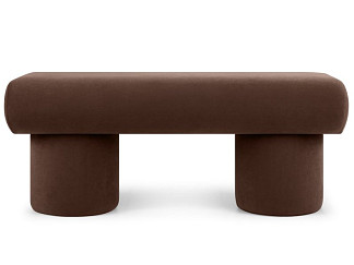 Банкетка Плум Велюр Коричневый