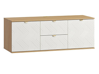 ТВ-тумба Монблан 139x53 Косы Белый