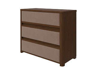 Комод Орматек Wood Soft (Ткань/Массив (сосна) Мокко (сосна) с брашированием/Forest 514 Светло-коричневый) 90x40