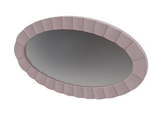 Зеркало Verda настенное Classic (Ткань: Микровелюр Manhattan Розовый жемчуг) 119x5