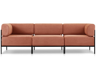 Диван модульный Нолан 3 Шенилл Терракотовый