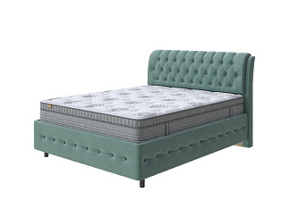 Кровать Como (Veda) 4 Grand с ПМ + Матрас Optima Comfort M (Ткань: Микрофибра Diva Мята) 140x220