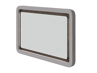 Зеркало Орматек Megapolis (ЛДСП Кантербери+ткань Дуб Кантербери/Nice Кремовый) 95x65