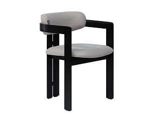 Стул Теодор-2 Рогожка Серый/Черный