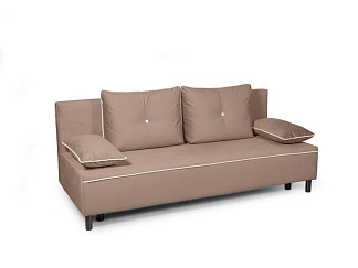 Орматек Диван-кровать Madison (Ткань: Велюр Velutto 06 Коричневый/Velutto 01 Белый) 140x198