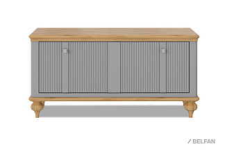 Тумба для обуви "Рандеву" 10; серый 7042+антик 24