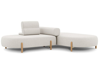 Диван модульный Альди-2 Bucle White