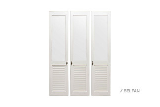 Комплект дверей к стеллажу "Рауна-30"; белый воск