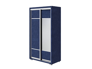 Шкаф Орматек Шкаф-купе 2х дв Orma Soft 2 (1 зеркало) (Ткань: Рогожка Levis 78 Джинс) 119x60