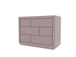 Комод Verda Modern (Ткань: Микровелюр Manhattan Розовый жемчуг) 48x106