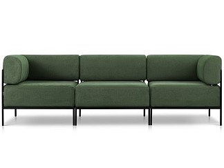 Диван модульный Нолан 3 Шенилл Зелёный