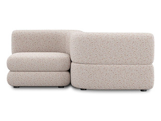 Диван модульный Брера 2 Букле Кремовый