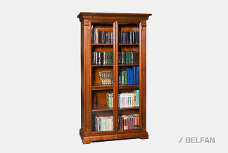 Шкаф для книг "Престиж"; ГМ 5939; мокко