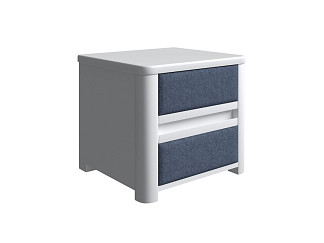 Тумба Орматек Wood Soft (Массив/Рогожка Белая эмаль (береза)/Nice Океан) 45x40