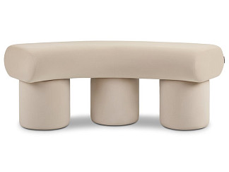 Банкетка Плум-2 Велюр Бежевый