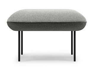 Пуф Наск Рогожка Серый/Графитовый