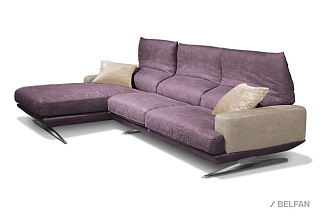 "Капристо" диван с оттоманкой; нераскл.; 6L2R; Maxwel 890 (30561)+Maxwel 890 (30561)+Maxwel 190 (30912)+Maxwel 190 (30912); (гр. 2/СМ)