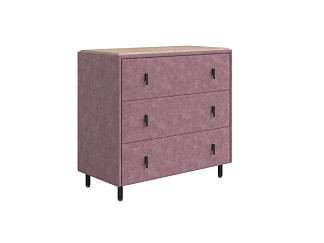 Комод Орматек Sofix (Велюр/ЛДСП Gratta 6 Ягодный мусс/Бунратти) 92x46