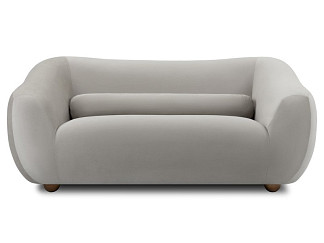 Диван прямой Тут Рядом Дом Уютный Серый