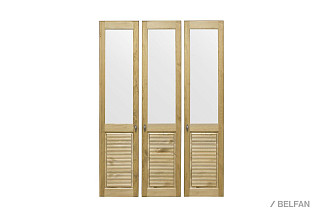 Комплект дверей к стеллажу "Рауна-30"; бейц-масло