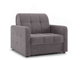 Орматек Диван-кровать Berlin Hard (Ткань: Велюр Velutto 08 Серый) 80x200