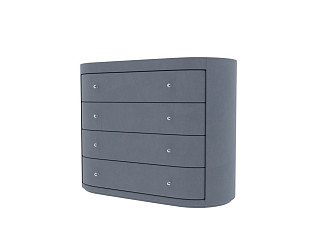 Комод Verda Classic (Ткань: Микровелюр Manhattan Тихий океан) 53x106