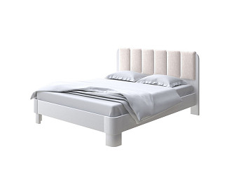 Кровать Орматек Wood Home 2 (Ткань: Флок Белая эмаль (сосна) с брашированием/Бентлей Айвори) 200x220