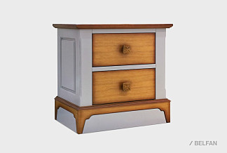 Тумба прикроватная «Бриансон»; муссон+дуб