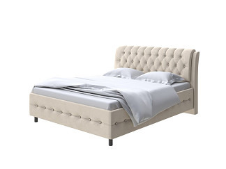 Кровать Como (Veda) 4 с ПМ + Матрас Orto Comfort Middle (Ткань: Велюр Ultra Песочный) 200x200