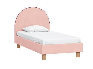 Кровать Лора 90 Вельвет Розовый