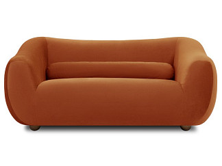 Диван прямой Тут Рядом Дом Уютный Оранжевый