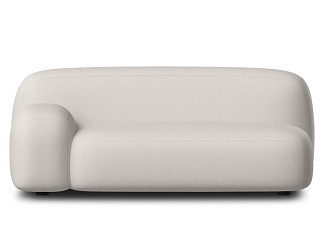 Диван прямой Риббл-2 Bucle White