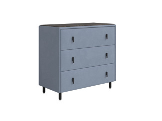 Комод Орматек Sofix (Велюр/ЛДСП Manhattan 12 Тихий океан/Дуб Кантербери) 92x46