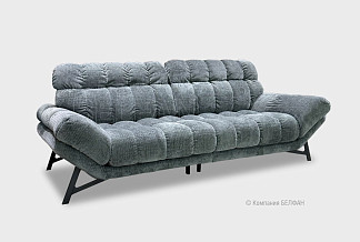 "Space" диван 2-х местный; нераскл.; 15L+15R; Nicoya Darkgrey (гр.4/Турция)