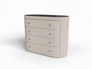 Комод Verda Classic (Ткань: Микровелюр Laska 15 Лён со стеклом Gray) 53x106