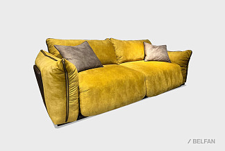 "Ferre" диван 3-х местный; раскл.; 3М; "Пружинный блок" (2000х1400); Salvador 09+Salvador 03+Mocka 20 (гр.01/МТХ)