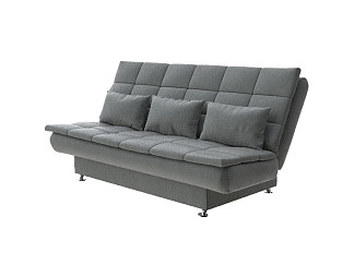 Орматек Диван-кровать Easy Light Middle next (Ткань: Велюр Forest 520 Темно-серый) 140x205