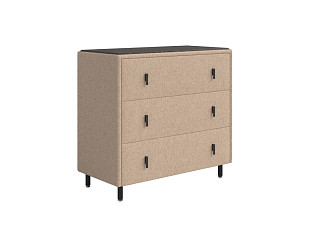 Комод Орматек Sofix (Шенилл/ЛДСП Piano 5 Песочный берег/Дуб Кантербери) 92x46