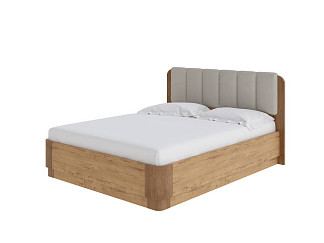 Кровать Орматек Wood Home Lite 2 с подъемным механизмом (ЛДСП Бунратти+ткань ЛДСП Бунратти/Антик (сосна)/Diva Нюд) 180x220