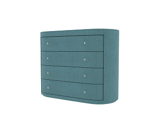 Комод Verda Classic (Ткань: Микровелюр Marino 21 Изумрудный) 53x106