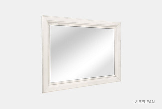 Зеркало "Fleuron" (прямоугольное); альба с серебряной патиной