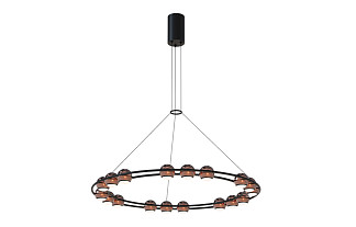Подвесная люстра Sturm D650*H1500/1675 18*LED*4W