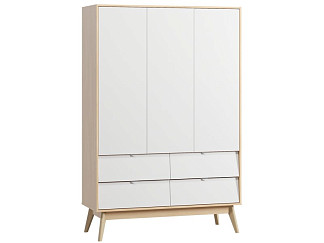 Распашной шкаф Лесли-3 Plywood White