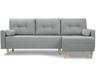 Диван угловой Нумо Велюр Тёмно-серый