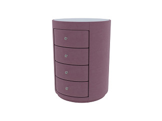 Тумба Verda Classic (Ткань: Микровелюр Manhattan Ягодный пломбир) 51x53