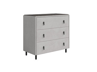 Комод Орматек Sofix (Велюр/ЛДСП Ultra Серый камень/Дуб Кантербери) 92x46