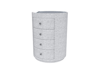 Тумба Verda Classic (Rialto Белый кварц со стеклом Gray) 41x43