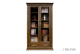 Шкаф для книг "Верди Люкс 2/1"; венге